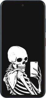 Силіконовий чехол Скелет робить Selfie для ZTE Nubia V70 - 6535u-4083 изображение 