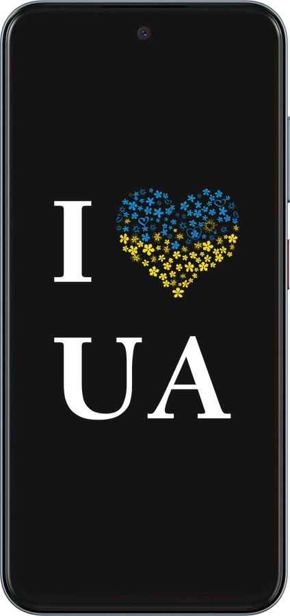 Силиконовый чехол I love UA для ZTE Nubia V70 - 1112u-4083 изображение 