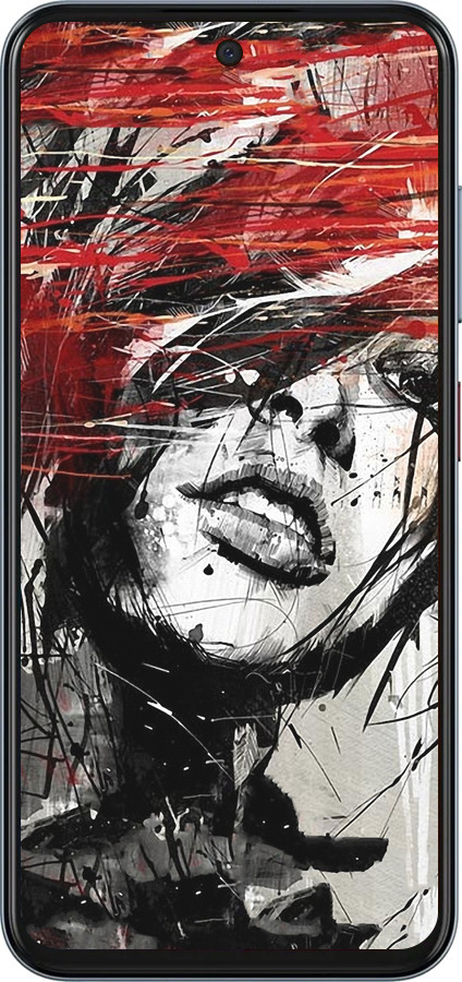 Силиконовый чехол Лицо девушки для ZTE Nubia V70 - 1162u-4083 изображение 