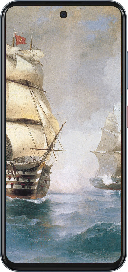 Силіконовий чехол Айвазовський. Кораблі для ZTE Nubia V70 - 160u-4083 изображение 