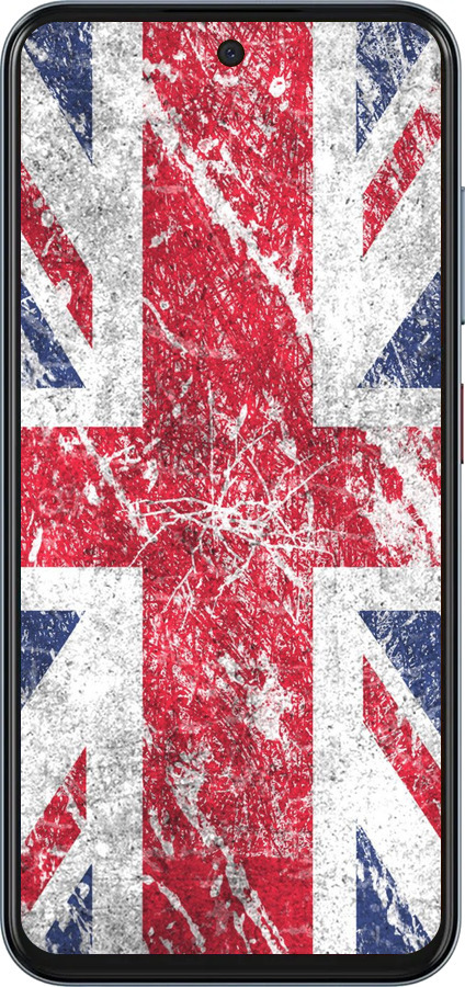 Силиконовый чехол Флаг Великобритании 1 для ZTE Nubia V70 - 386u-4083 изображение 