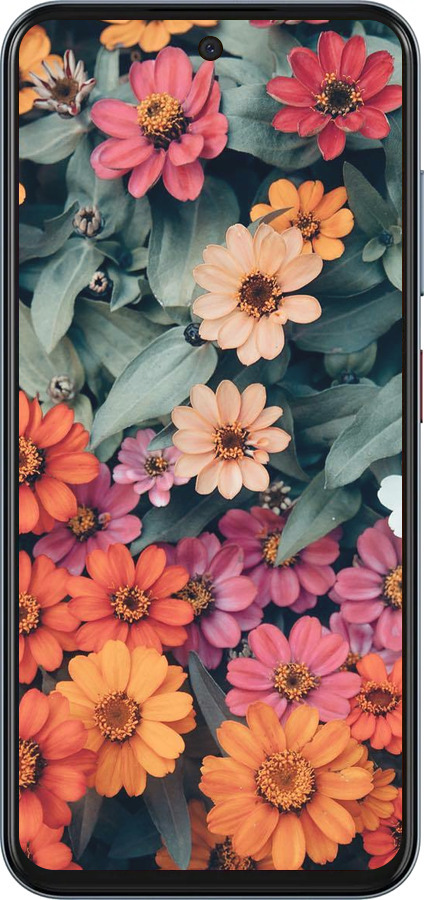 Силиконовый чехол Beauty flowers для ZTE Nubia V70 - 4050u-4083 изображение 