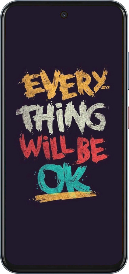 Силиконовый чехол Все будет хорошо для ZTE Nubia V70 - 4068u-4083 изображение 