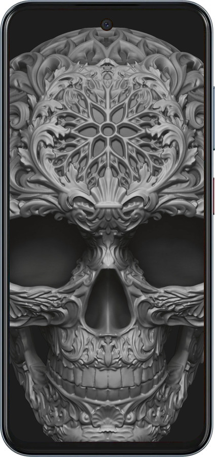 Силиконовый чехол skull-ornament для ZTE Nubia V70 - 4101u-4083 изображение 