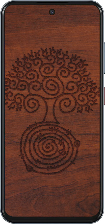 Силиконовый чехол Узор дерева для ZTE Nubia V70 - 4119u-4083 изображение 