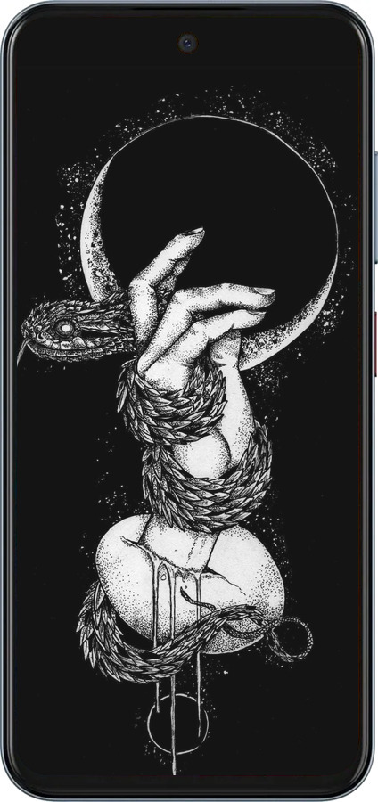 Силиконовый чехол Змея в руке для ZTE Nubia V70 - 4149u-4083 изображение 