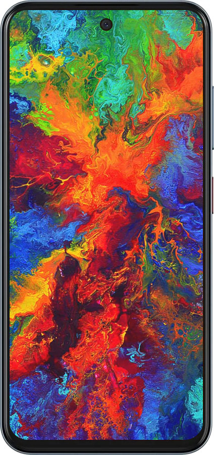 Силиконовый чехол Акварель на холсте для ZTE Nubia V70 - 4150u-4083 изображение 