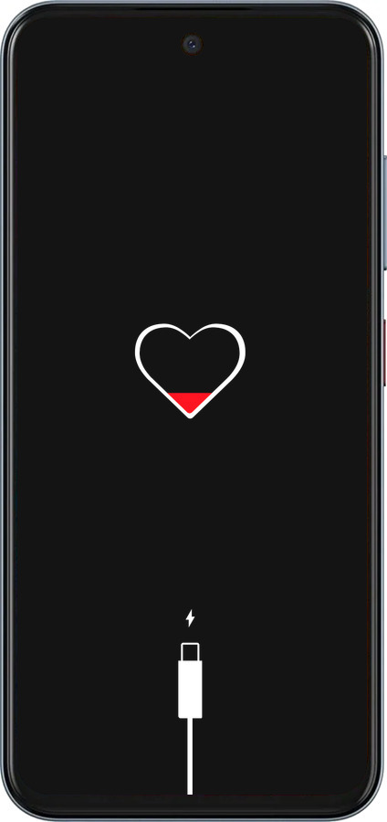 Силиконовый чехол Подзарядка сердца для ZTE Nubia V70 - 4274u-4083 изображение 