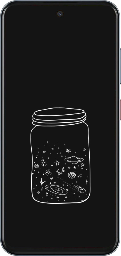 Силиконовый чехол Космос в банке для ZTE Nubia V70 - 4297u-4083 изображение 