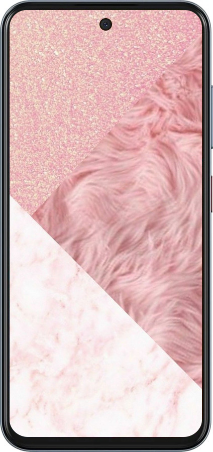 Силиконовый чехол Розовые текстуры для ZTE Nubia V70 - 4343u-4083 изображение 