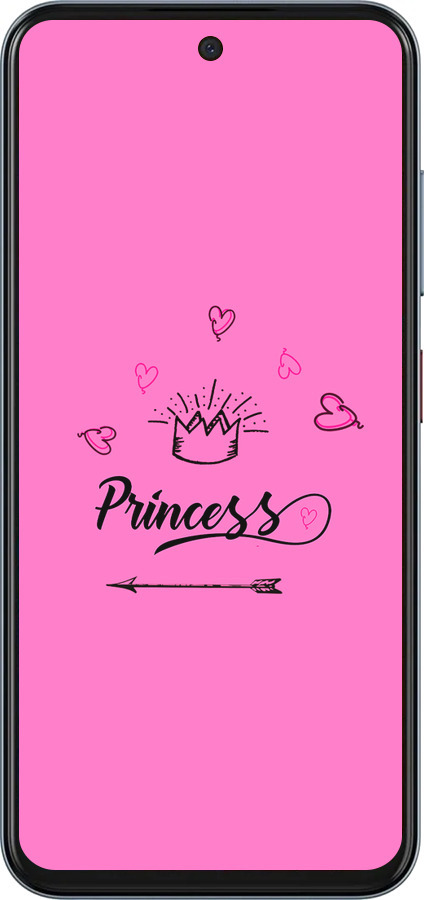 Силіконовий чехол Princess для ZTE Nubia V70 - 4361u-4083 изображение 