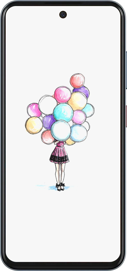 Силиконовый чехол Шарики для ZTE Nubia V70 - 4387u-4083 изображение 