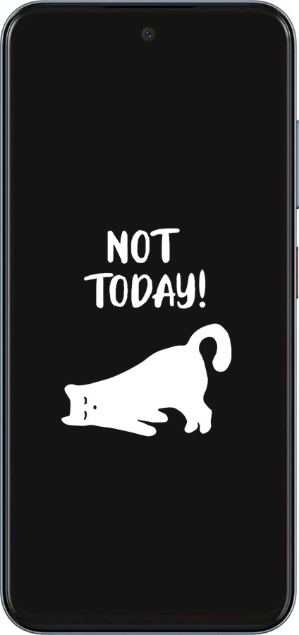 Силиконовый чехол Уставший кот для ZTE Nubia V70 - 4535u-4083 изображение 