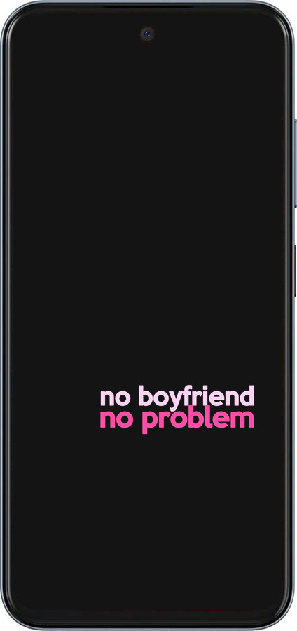 Силиконовый чехол no boyfriend no problem для ZTE Nubia V70 - 4549u-4083 изображение 