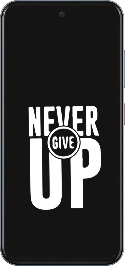 Силиконовый чехол Никогда не сдавайся для ZTE Nubia V70 - 4572u-4083 изображение 