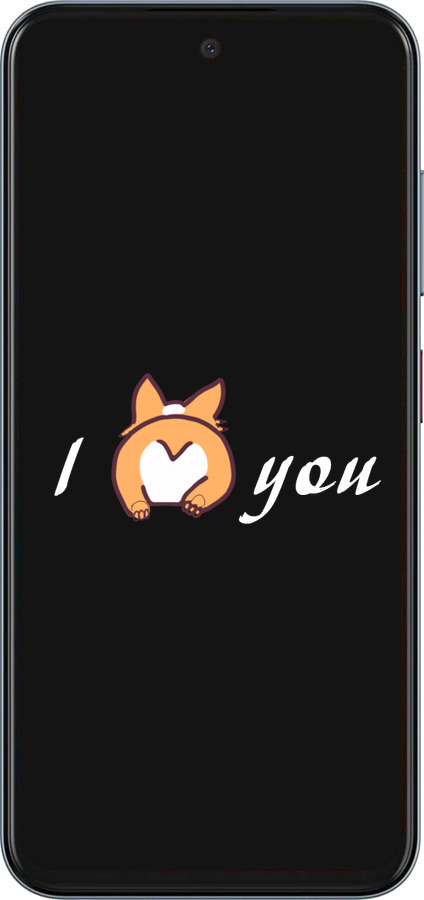 Силиконовый чехол Люблю для ZTE Nubia V70 - 4586u-4083 изображение 