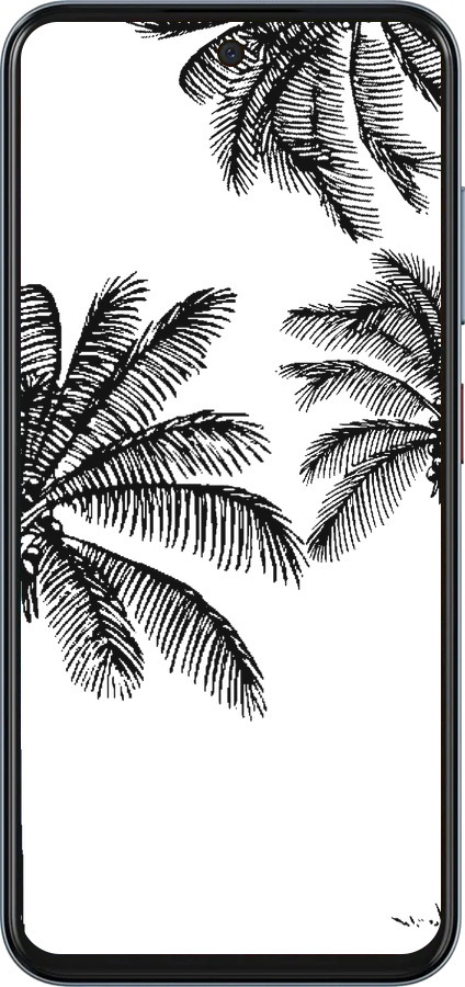 Силиконовый чехол Пальмы1 для ZTE Nubia V70 - 4634u-4083 изображение 