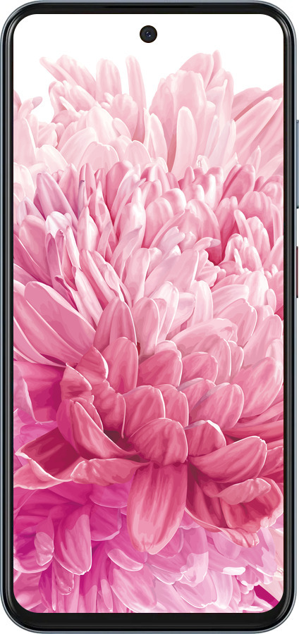 Силиконовый чехол Хризантема для ZTE Nubia V70 - 4666u-4083 изображение 