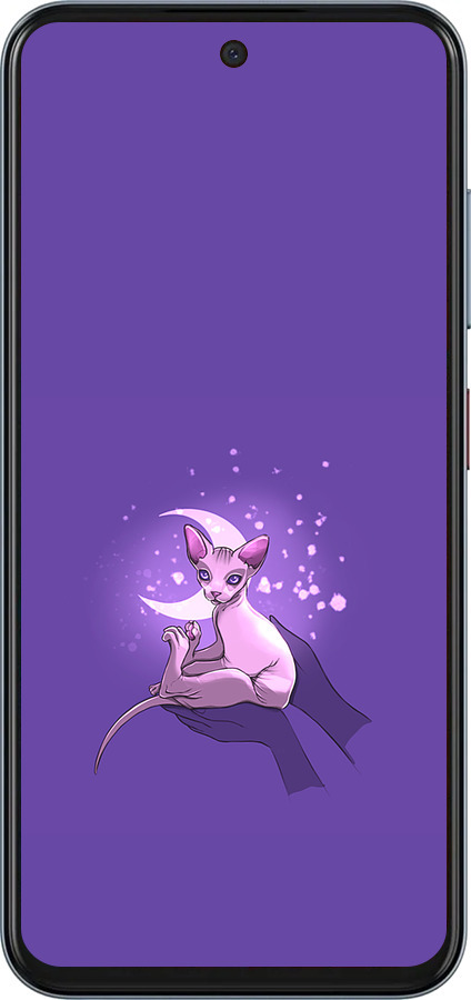 Силіконовий чехол Кіт2 для ZTE Nubia V70 - 4676u-4083 изображение 