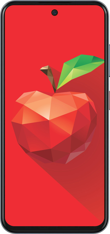 Силіконовий чехол Яблуко для ZTE Nubia V70 - 4696u-4083 изображение 