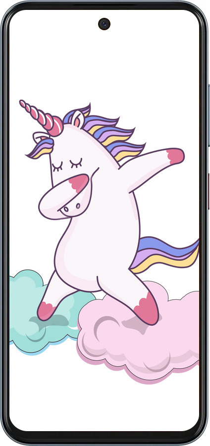 Силиконовый чехол Единорог для ZTE Nubia V70 - 4702u-4083 изображение 