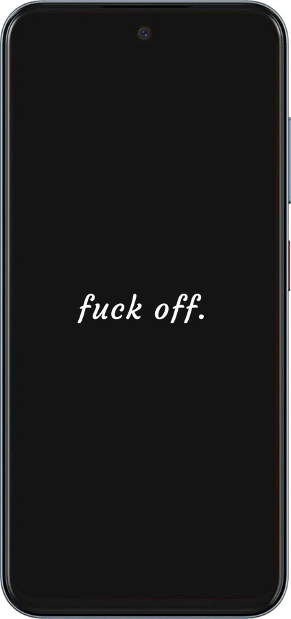 Силиконовый чехол Fuck off для ZTE Nubia V70 - 4731u-4083 изображение 