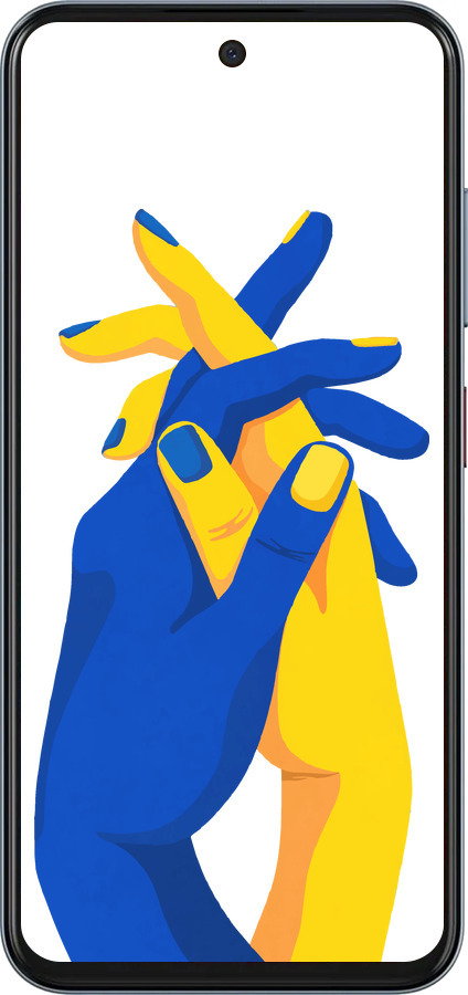 Силиконовый чехол Stand With Ukraine для ZTE Nubia V70 - 5255u-4083 изображение 