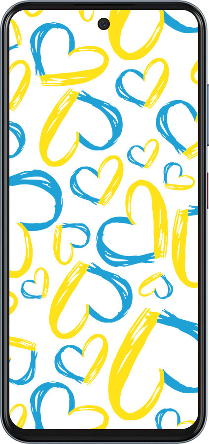 Силиконовый чехол Сердца UA для ZTE Nubia V70 - 5292u-4083 изображение 