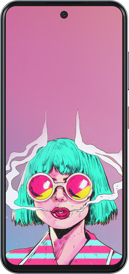 Силіконовий чехол Поп арт дівчина для ZTE Nubia V70 - 5378u-4083 изображение 