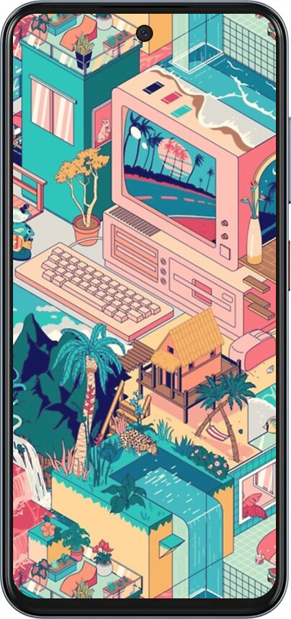 Силиконовый чехол № 5393 для ZTE Nubia V70 - 5393u-4083 изображение 