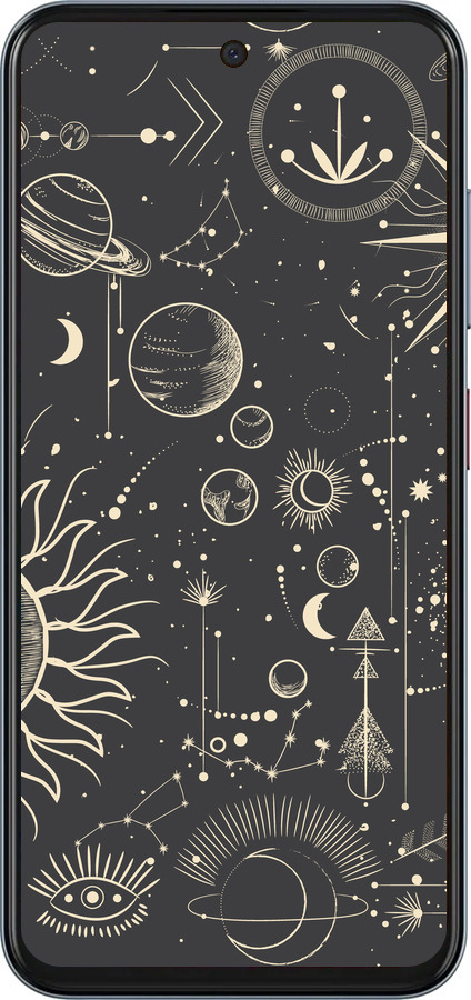 Силиконовый чехол Фаза луны для ZTE Nubia V70 - 5605u-4083 изображение 