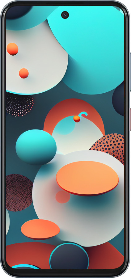 Силиконовый чехол Горошек абстракция для ZTE Nubia V70 - 5608u-4083 изображение 