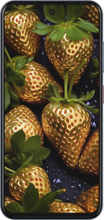 Силіконовий чехол Золота полуниця для ZTE Nubia V70 - 5637u-4083 изображение 