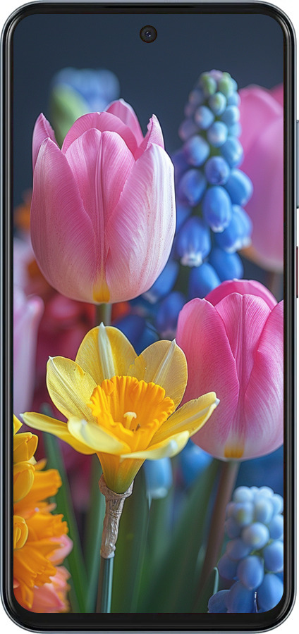 Силиконовый чехол Весенние цветы для ZTE Nubia V70 - 6058u-4083 изображение 