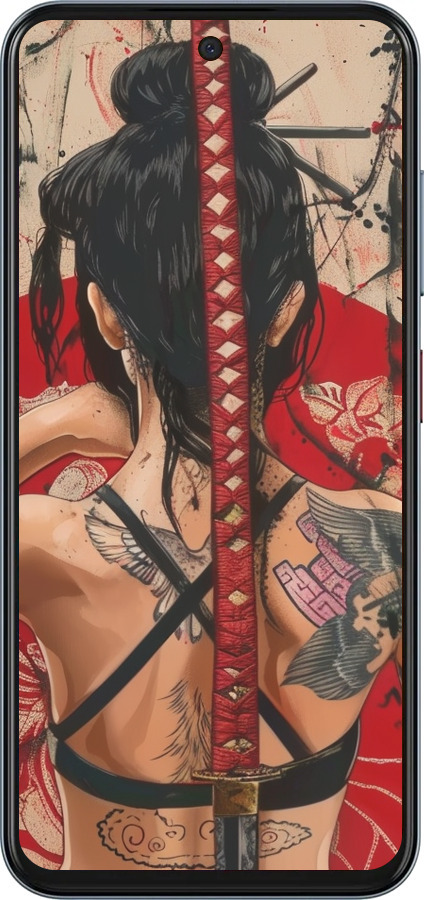 Силиконовый чехол Тайна катаны для ZTE Nubia V70 - 6074u-4083 изображение 