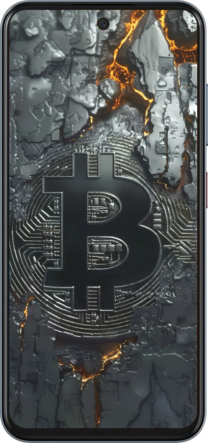 Силиконовый чехол Раскаленный биткойн для ZTE Nubia V70 - 6091u-4083 изображение 