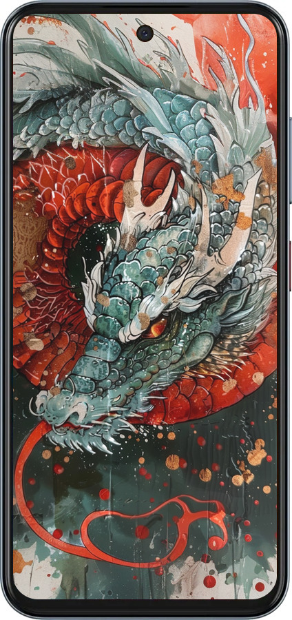 Силіконовий чехол Стихія вогню для ZTE Nubia V70 - 6101u-4083 изображение 