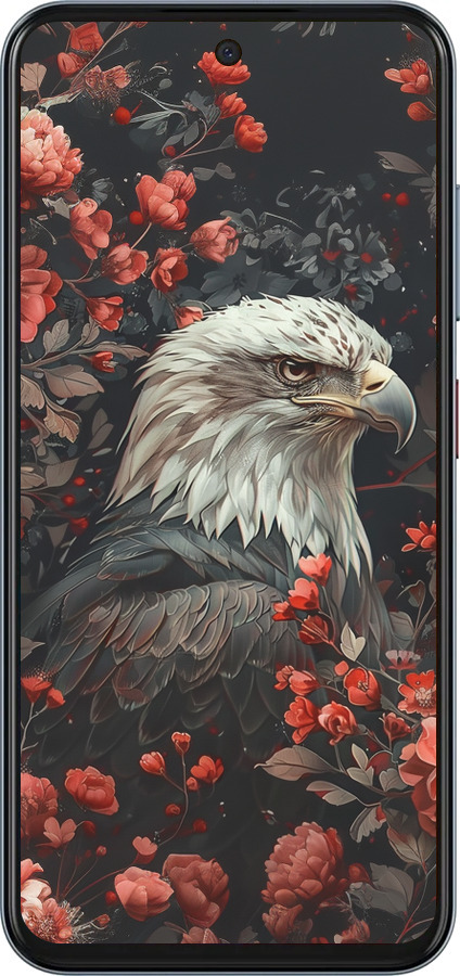 Силіконовий чехол Квітковий вартовий для ZTE Nubia V70 - 6102u-4083 изображение 