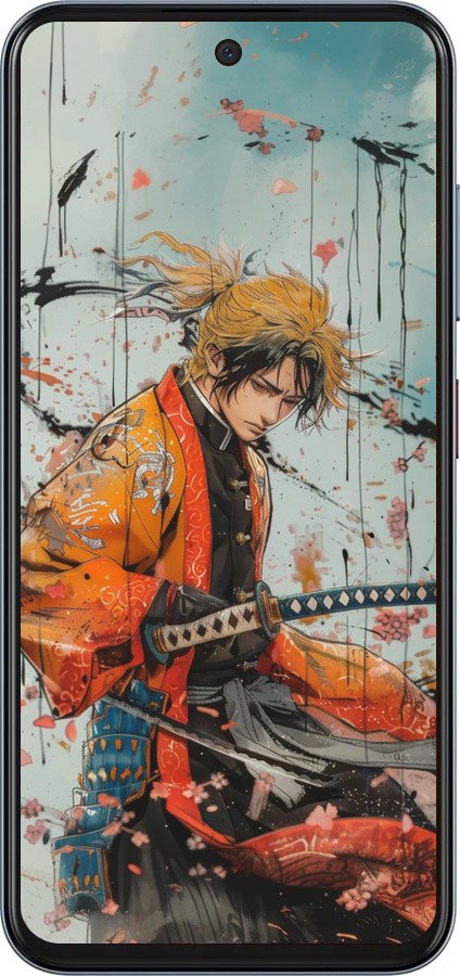 Силиконовый чехол Agatsuma Zenitsu: Убийца демонов для ZTE Nubia V70 - 6118u-4083 изображение 