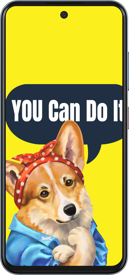 Силиконовый чехол чехол с корги You Can Do It для ZTE Nubia V70 - 6184u-4083 изображение 