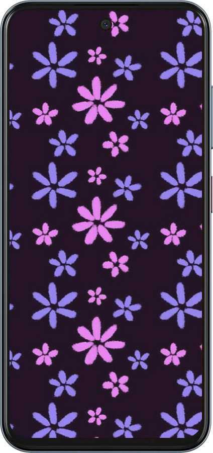 Силиконовый чехол с  цветами для ZTE Nubia V70 - 6258u-4083 изображение 