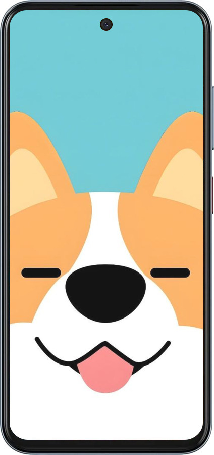 Силіконовий чехол Корги для ZTE Nubia V70 - 6280u-4083 изображение 