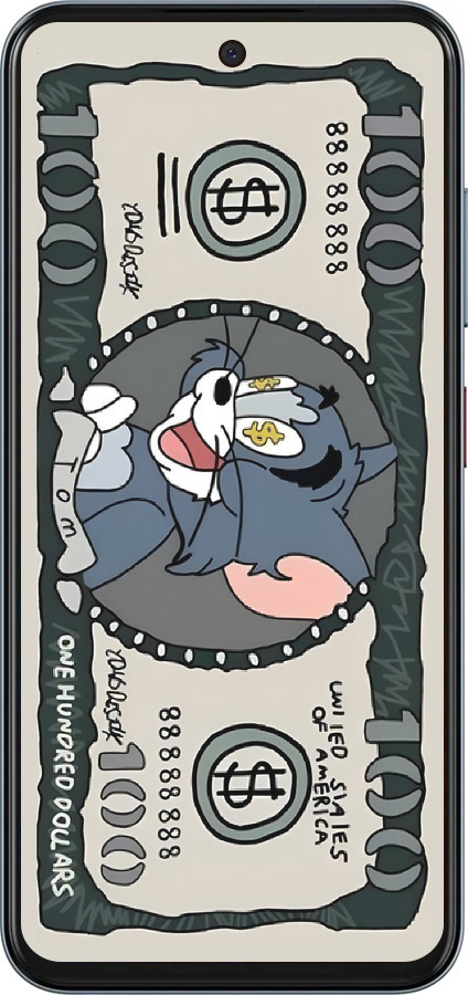 Силиконовый чехол Том и джерри для ZTE Nubia V70 - 6291u-4083 изображение 