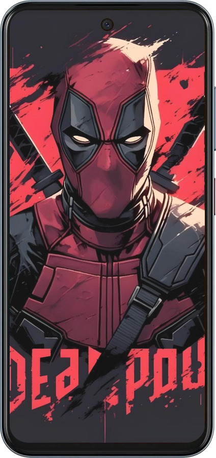 Силиконовый чехол Дедпул для ZTE Nubia V70 - 6293u-4083 изображение 