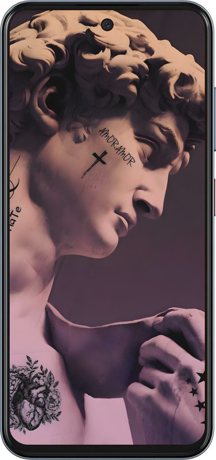 Силіконовий чехол Давид для ZTE Nubia V70 - 6302u-4083 изображение 