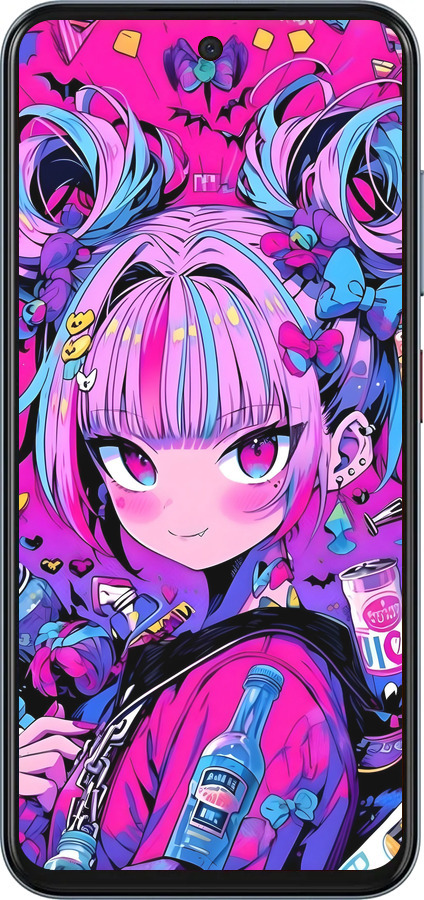 Силиконовый чехол Аниме милаха для ZTE Nubia V70 - 6314u-4083 изображение 