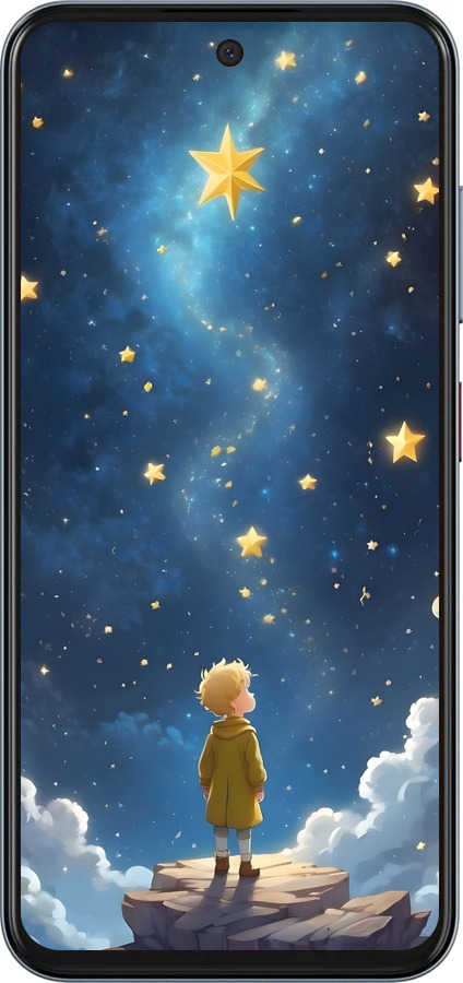 Силіконовий чехол Маленький принц для ZTE Nubia V70 - 6326u-4083 изображение 