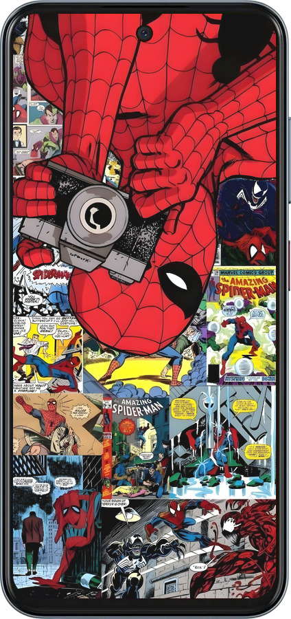 Силиконовый чехол Человек паук 2 для ZTE Nubia V70 - 6333u-4083 изображение 