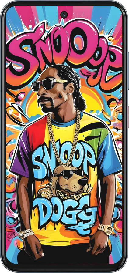 Силиконовый чехол Снуп дог для ZTE Nubia V70 - 6348u-4083 изображение 