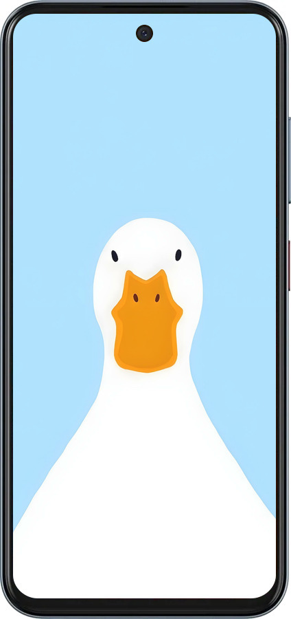 Силиконовый чехол Гусь для ZTE Nubia V70 - 6350u-4083 изображение 